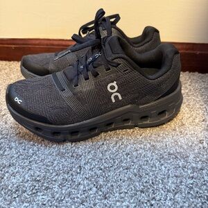 On Cloudgo Running Black Sneakers Size 6 Wide